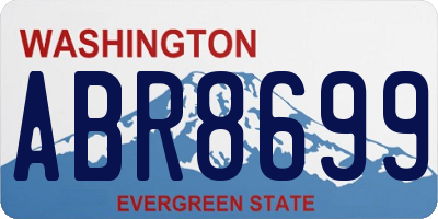 WA license plate ABR8699