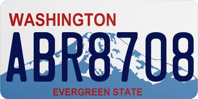 WA license plate ABR8708