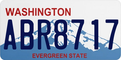 WA license plate ABR8717