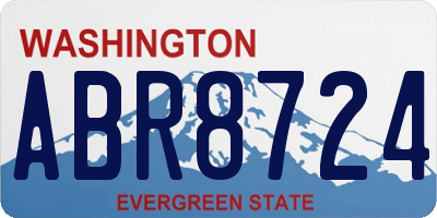 WA license plate ABR8724