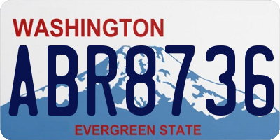 WA license plate ABR8736