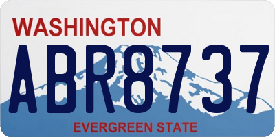 WA license plate ABR8737