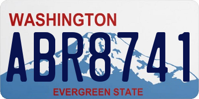 WA license plate ABR8741