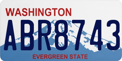 WA license plate ABR8743