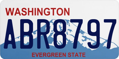 WA license plate ABR8797