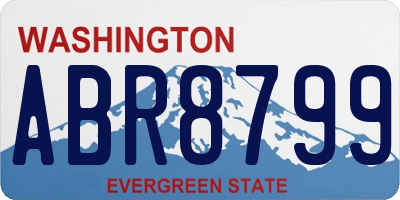 WA license plate ABR8799