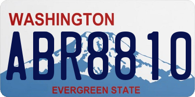 WA license plate ABR8810