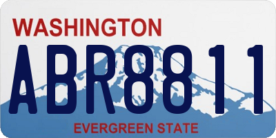 WA license plate ABR8811