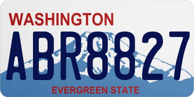 WA license plate ABR8827