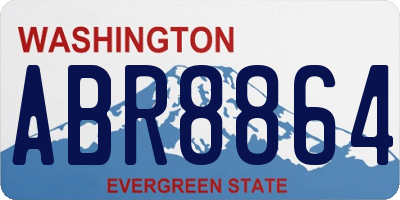 WA license plate ABR8864