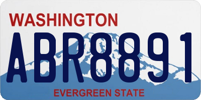 WA license plate ABR8891