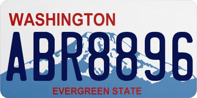 WA license plate ABR8896
