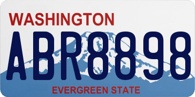 WA license plate ABR8898