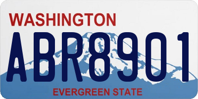 WA license plate ABR8901