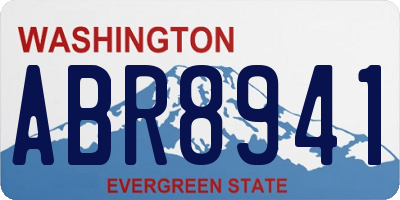 WA license plate ABR8941