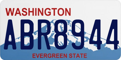 WA license plate ABR8944