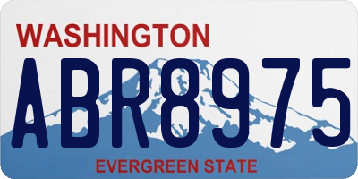 WA license plate ABR8975