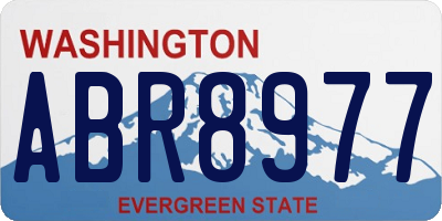 WA license plate ABR8977