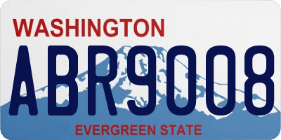 WA license plate ABR9008
