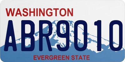 WA license plate ABR9010