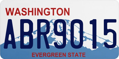 WA license plate ABR9015