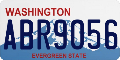 WA license plate ABR9056