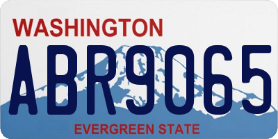 WA license plate ABR9065