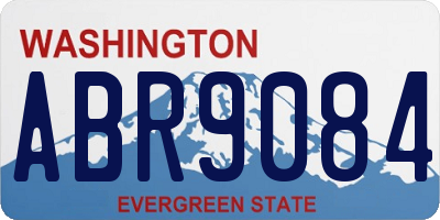 WA license plate ABR9084