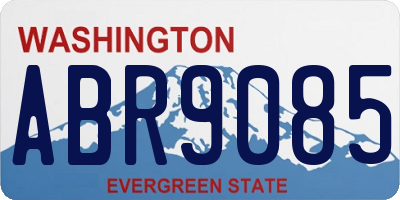 WA license plate ABR9085