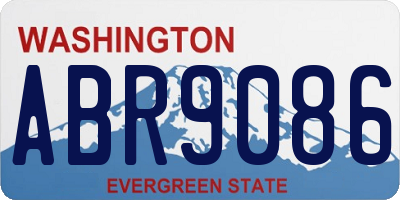 WA license plate ABR9086