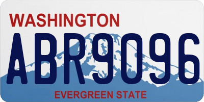 WA license plate ABR9096