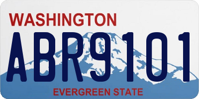 WA license plate ABR9101