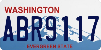 WA license plate ABR9117
