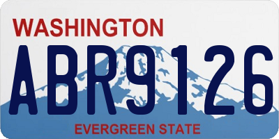 WA license plate ABR9126