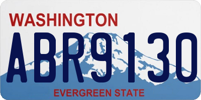 WA license plate ABR9130
