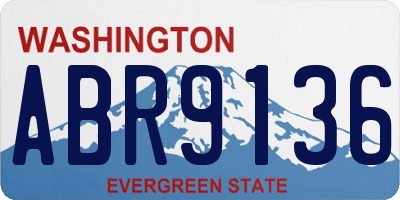 WA license plate ABR9136