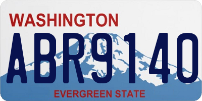 WA license plate ABR9140