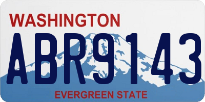 WA license plate ABR9143