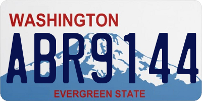 WA license plate ABR9144
