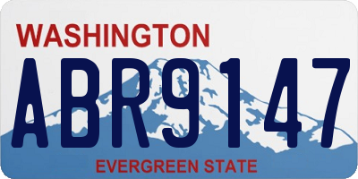 WA license plate ABR9147