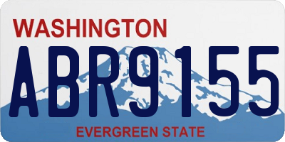 WA license plate ABR9155