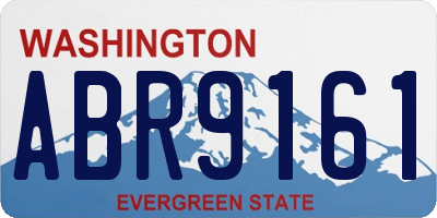 WA license plate ABR9161