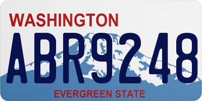 WA license plate ABR9248
