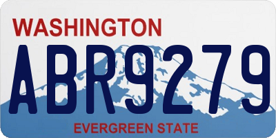 WA license plate ABR9279