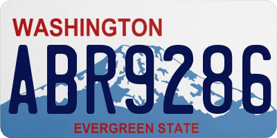 WA license plate ABR9286