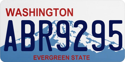 WA license plate ABR9295