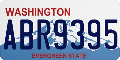 WA license plate ABR9395