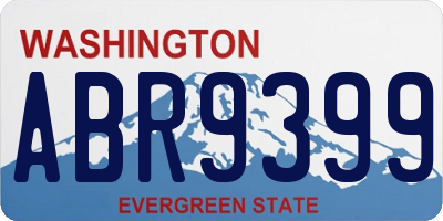 WA license plate ABR9399