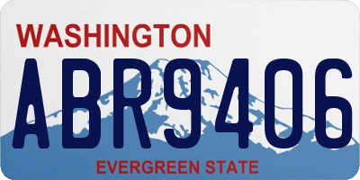 WA license plate ABR9406