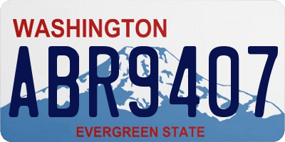 WA license plate ABR9407